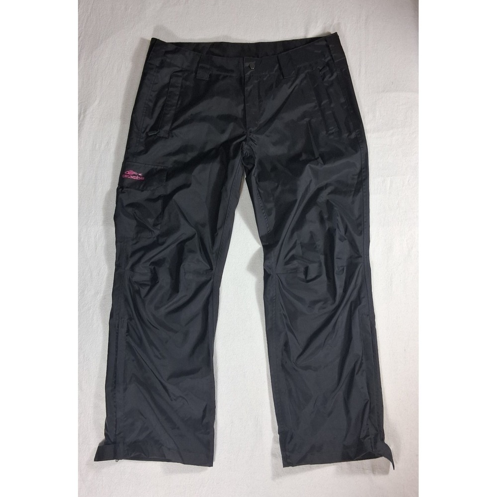 Grundens Weather Watch Mens Black Waterproof Fishing Rain Cargo Pants XL